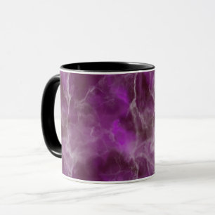 Realistic Purple Marble Design Mug