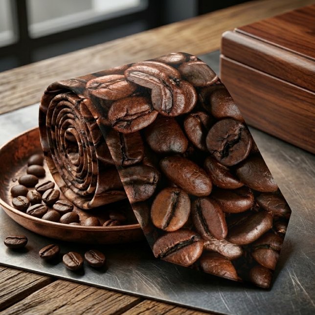 Realistic Roasted Coffee Pattern Tie (Creator Uploaded)