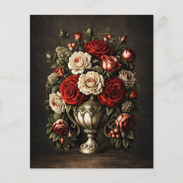 Realistic Rustic Floral  Decoupage & Scrapbook  (Front)