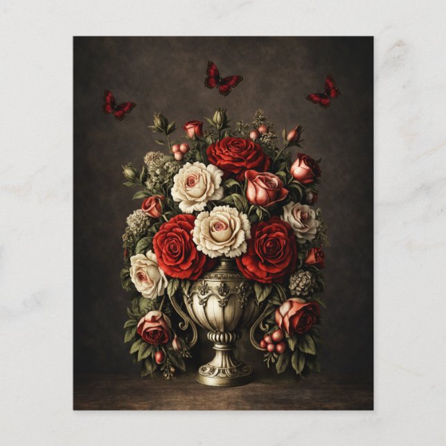 Realistic Rustic Florals & Butterflies Scrapbook  (Front)