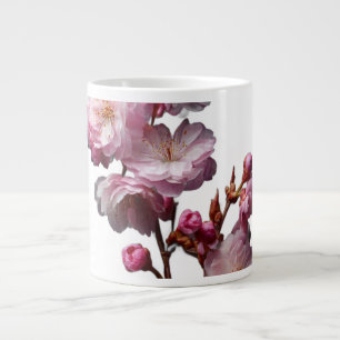 Realistic Sakura flowers Large Coffee Mug