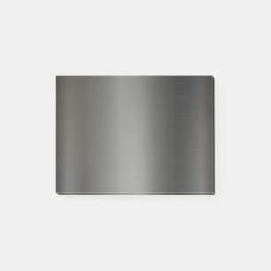 Realistic silver metallic texture post-it notes