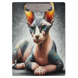 Realistic Sphynx Cat, Sphynx Hairless Cat Lover Clipboard