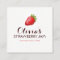 Realistic Strawberry Bakery Business Card