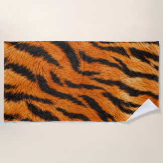 Realistic Tiger Skin Animal Print Duvet Cover Beach Towel