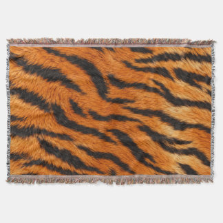 Realistic Tiger Skin Animal Print Duvet Cover Throw Blanket
