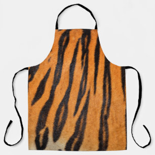 Realistic tiger skin texture. apron