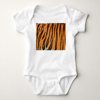 Realistic tiger skin texture. baby bodysuit