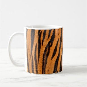 Realistic tiger skin texture. coffee mug