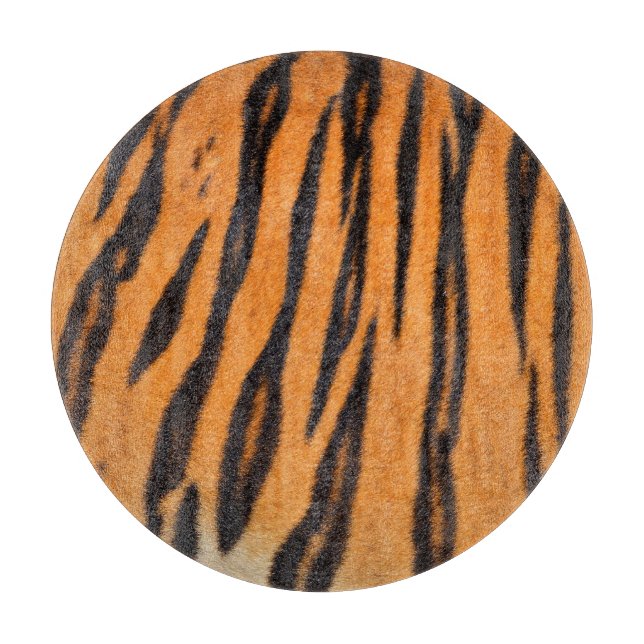 Realistic tiger skin texture. cutting board (Front)