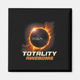 Realistic Total Solar Eclipse 2024 Totality Awesom Magnet