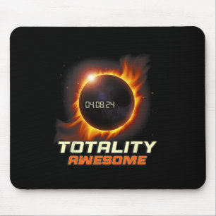 Realistic Total Solar Eclipse 2024 Totality Awesom Mouse Pad