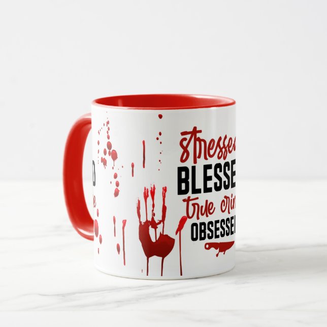 Realistic True Crime Wrap Mug (Front Left)