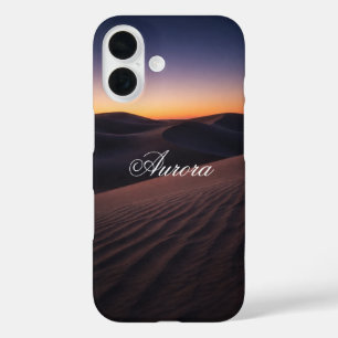 Realistic Twilight Desert Dunes Landscape  iPhone 16 Case