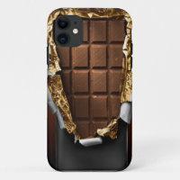 Realistic Unwrapped Chocolate Bar iPhone Case