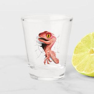 Realistic Velociraptor Dinosaur Hatching Shot Glass
