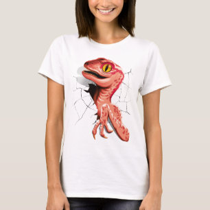 Realistic Velociraptor Dinosaur Hatching T-Shirt