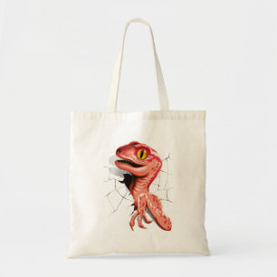 Realistic Velociraptor Dinosaur Hatching Tote Bag