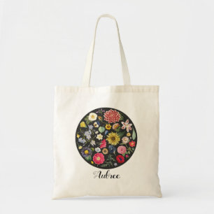 Realistic Watercolor Flower Custom Tote Bag