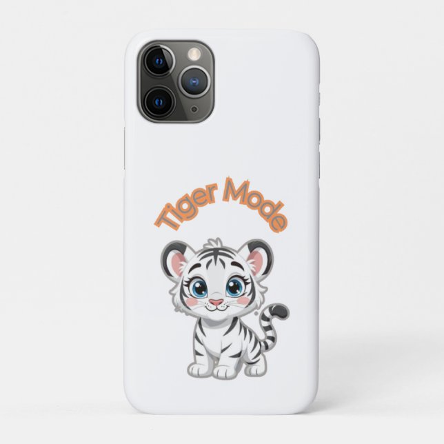 Realistic White Tiger – Photorealistic Wildlife Ar Case-Mate iPhone Case (Back)