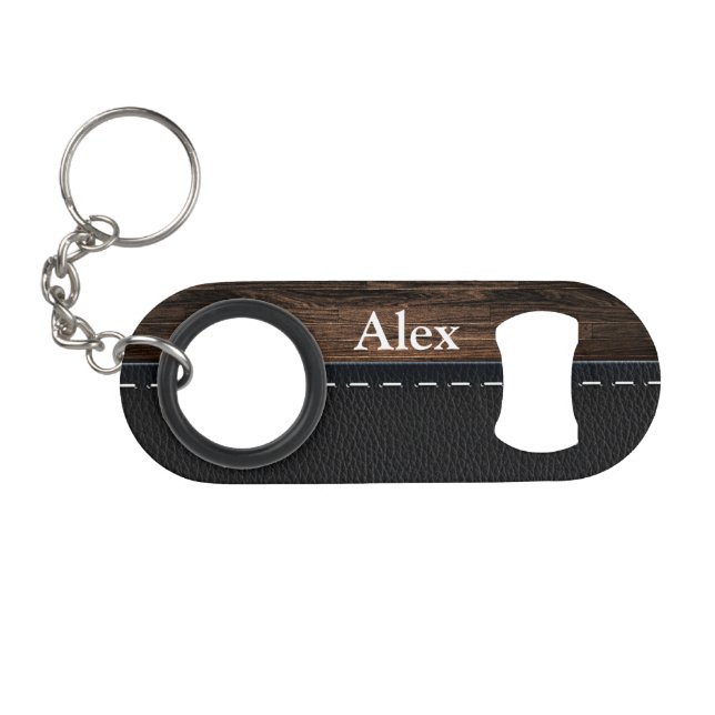 Realistic Wood and Stitched Leather Texture (Front (Horizontal))