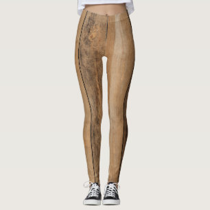 Realistic Wood Flooring Leggings