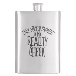 Reality Check Hip Flask