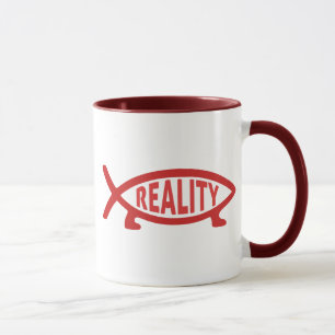 Reality Darwin Fish Mugs