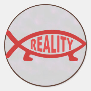 Reality Darwin Fish Stickers