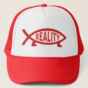 Reality Darwin Fish Trucker Hat
