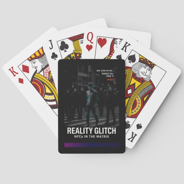 Reality Glitch - Render Fail [Zone 3] Playing Cards (Back)