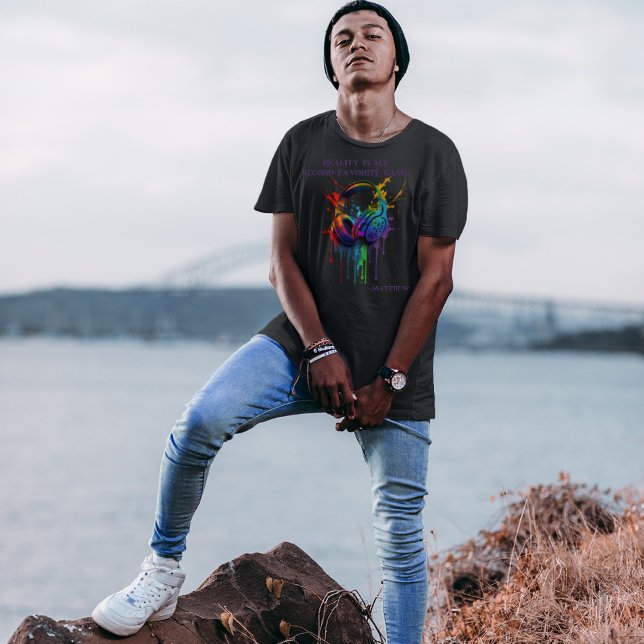 Reality is my second favourite game. Gaming Headse T-Shirt (Creator Uploaded)