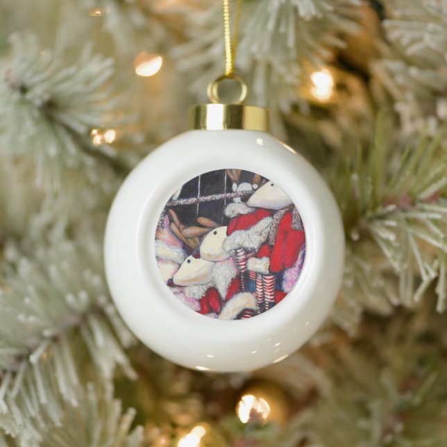 Reality on Vacation Ceramic Ball Christmas Ornament (Tree)