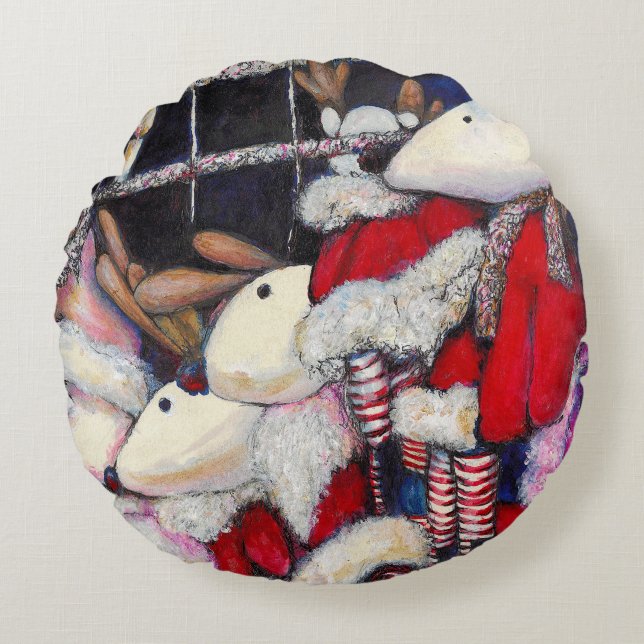 Reality on Vacation Round Cushion (Front)