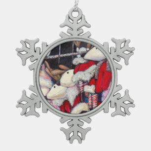 Reality on Vacation Snowflake Pewter Christmas Ornament