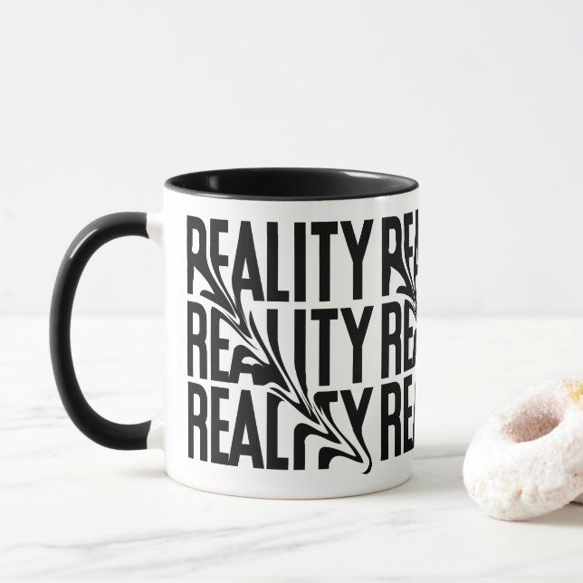 Reality, Reality, Reality – Retro Urban Mug (With Donut)