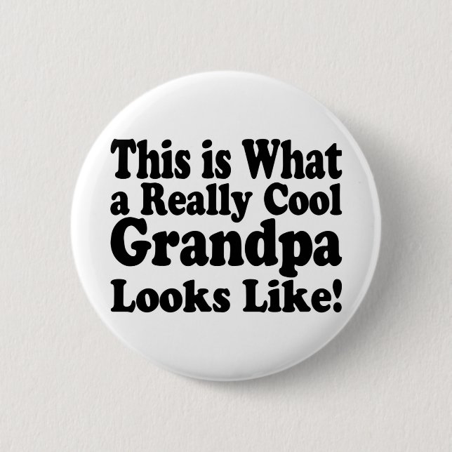 Really Cool Grandpa 6 Cm Round Badge (Front)