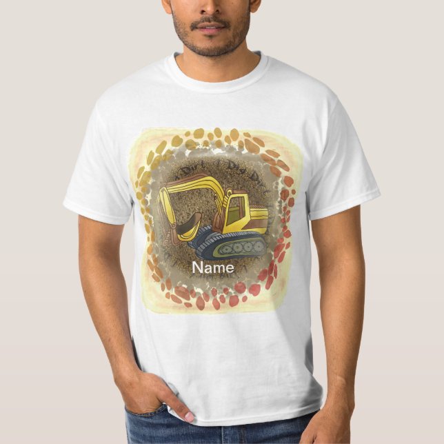 Really Dig Dirt bulldozer t-shirt  (Front)