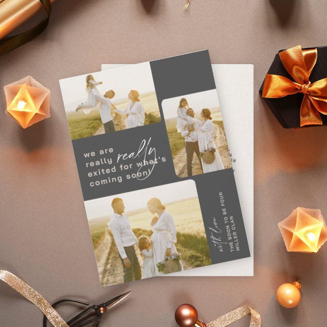 Really Exited Grey Holiday Pregnancy Announcement (Creator Uploaded)