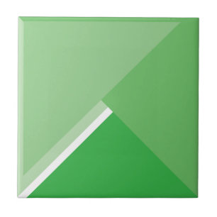 Really Green Ceramic Tile, Small (4.25" x 4.25") Tile