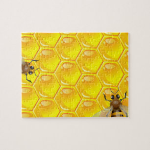 Really Impossible Honeycomb with Bees Jigsaw Puzzle