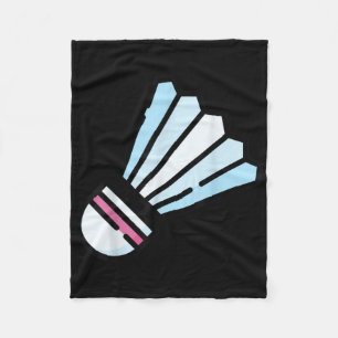 Really Like Badminton Shuttle Birdie 3 Fleece Blanket