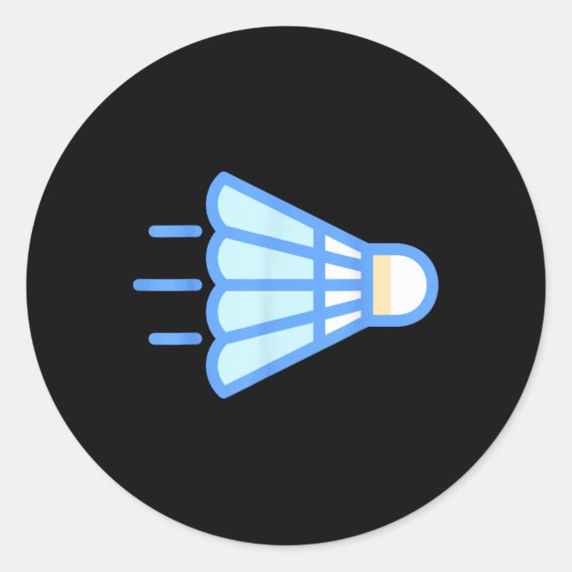 Really Like Badminton Shuttle Birdie 4  Classic Round Sticker (Front)