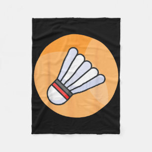 Really Like Badminton Shuttle Birdie 5 Fleece Blanket