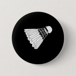 Really Like Badminton Shuttle Birdie 6 Cm Round Badge