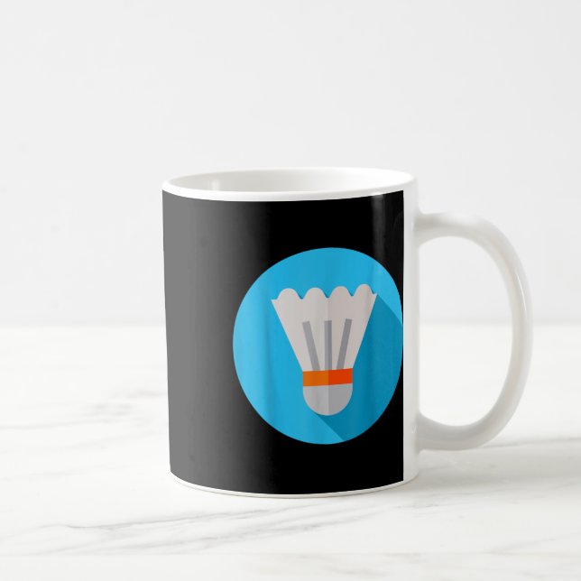 Really Like Badminton Shuttle Birdie 8  Coffee Mug (Right)