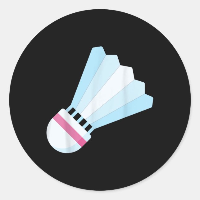 Really Like Badminton Shuttle Birdie 9  Classic Round Sticker (Front)