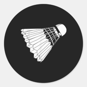 Really Like Badminton Shuttle Birdie Classic Round Sticker