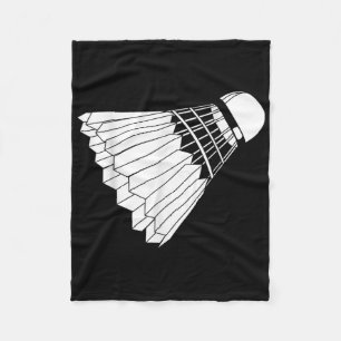 Really Like Badminton Shuttle Birdie Fleece Blanket