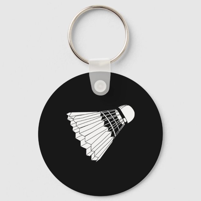 Really Like Badminton Shuttle Birdie  Key Ring (Front)